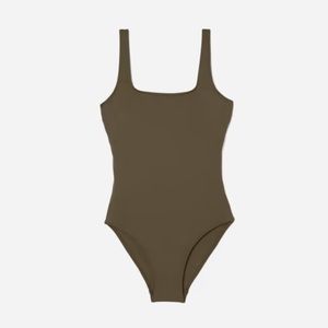 EVERLANE SQUARE NECK ONE PIECE SWIMSUIT